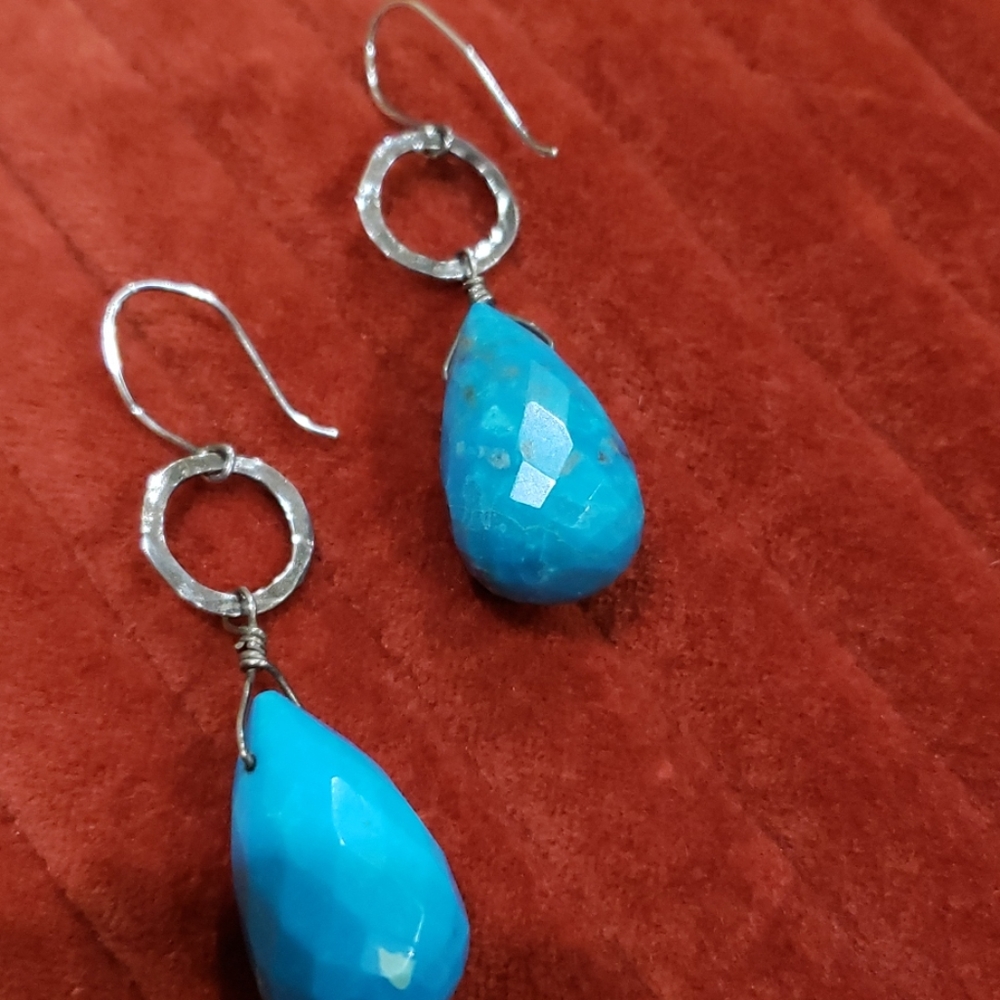 Sterling silver and turquoise earrings